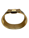 Vintage Hermès Gold Plated Green Bangle Watch