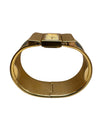 Vintage Hermès Gold Plated Green Bangle Watch