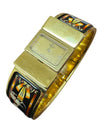 Vintage Hermès Gold Plated Bangle Watch