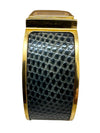 Vintage Hermès Gold Plated Green Bangle Watch