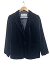 Vintage Claude Havrey Velvet Pinstripe Black Blazer