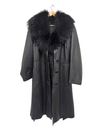 Vintage Leather Coat with Removable Gilet + Removable Fur Collar