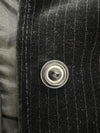 Vintage Claude Havrey Velvet Pinstripe Black Blazer