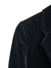 Vintage Claude Havrey Velvet Pinstripe Black Blazer