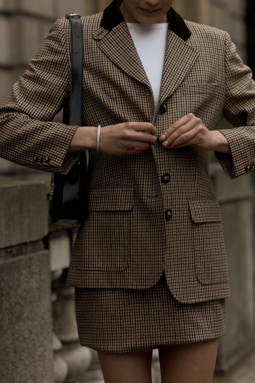 Vintage Burberry Skirt Suit Set
