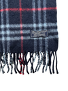 Vintage Burberry Navy Cashmere Scarf