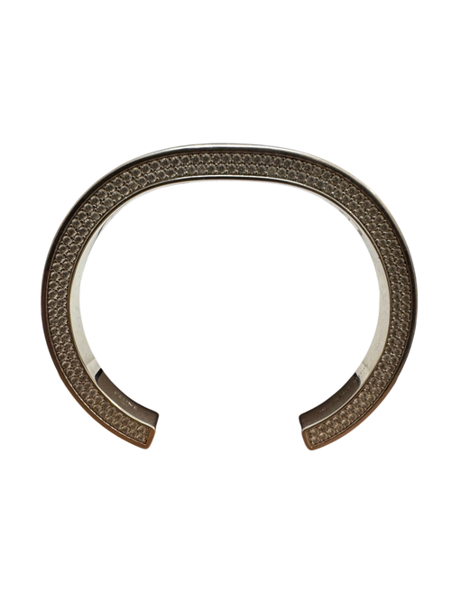 Vintage Celine Rhinestone Bangle Silver
