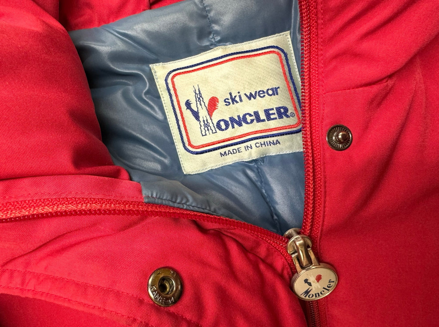 Vintage Moncler Red Ski Jacket