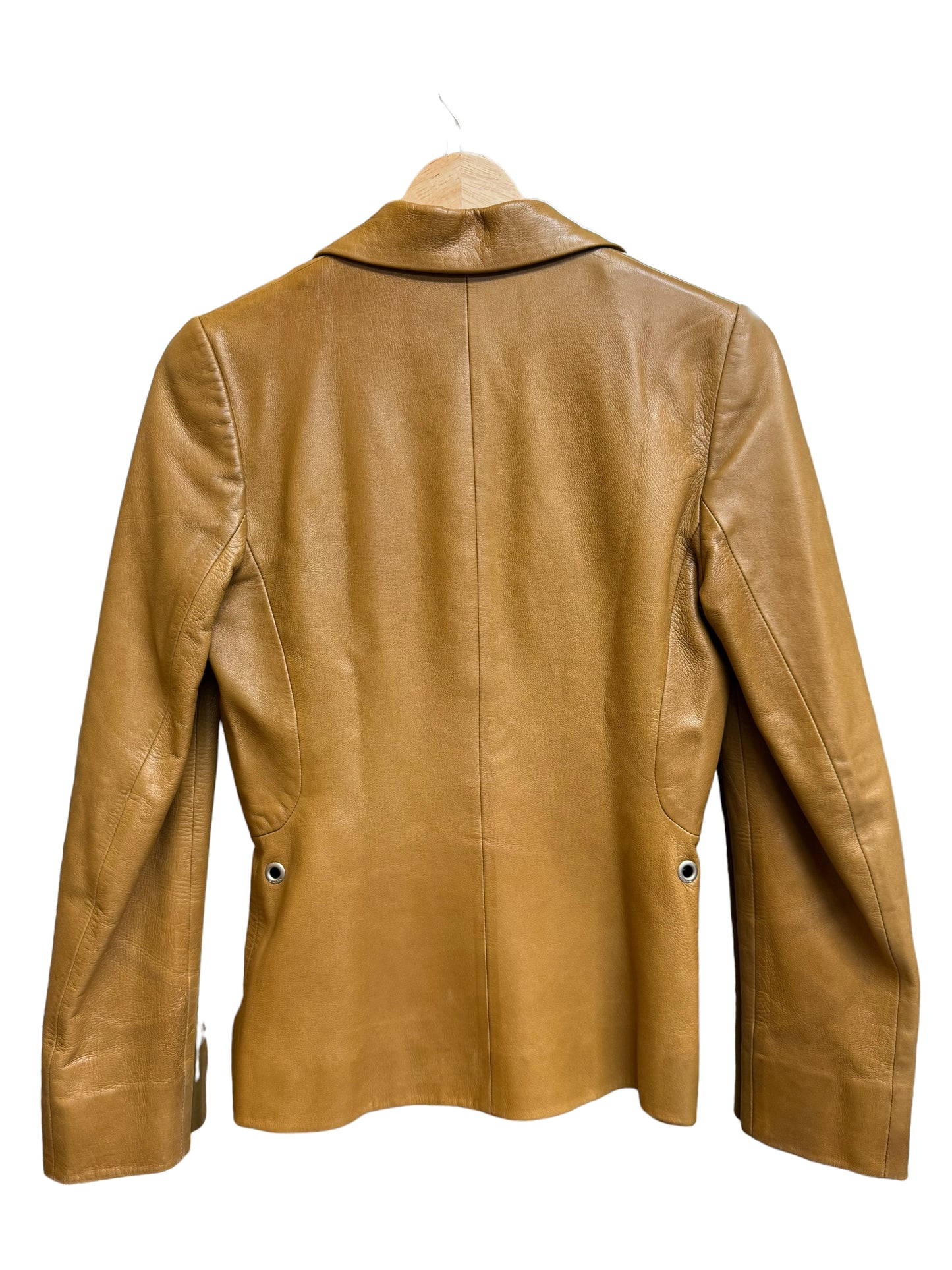 Vintage Prada Light Brown Leather Jacket