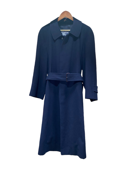 Vintage Burberry Wool Navy Coat