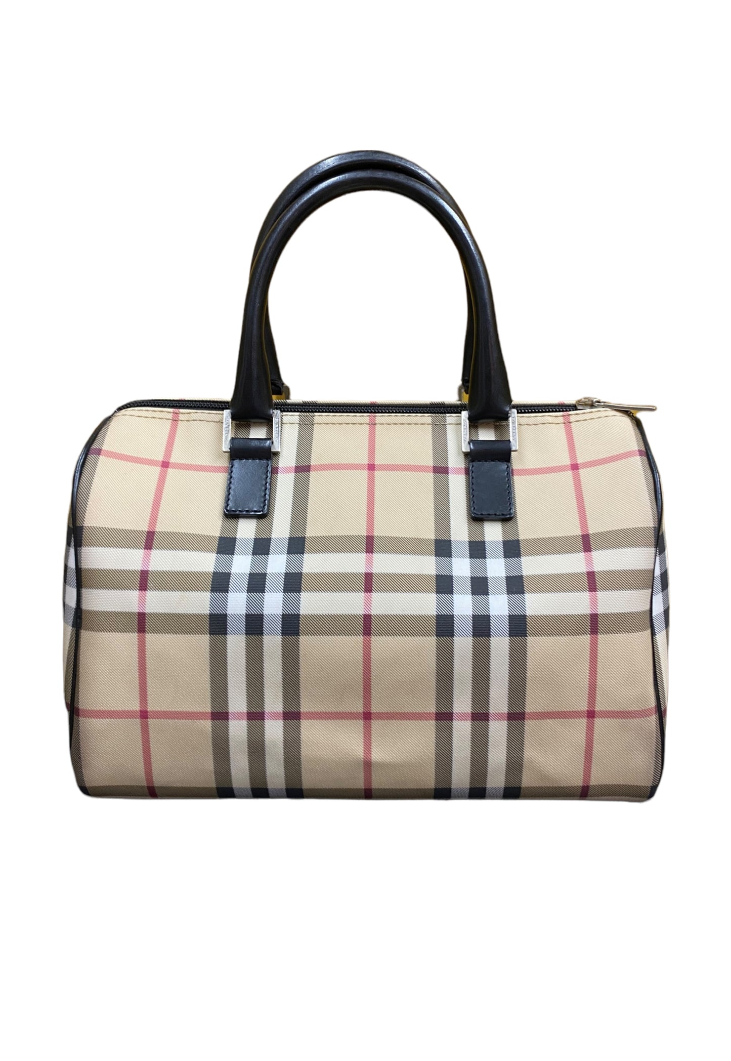 Vintage Burberry Check Bowler Bag