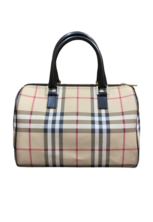 Vintage Burberry Check Bowler Bag