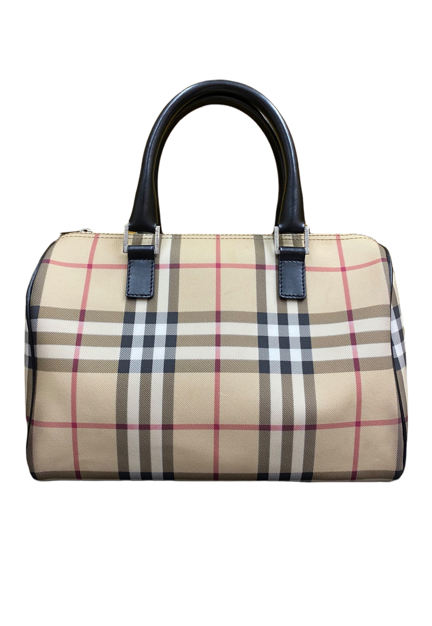 Vintage Burberry Check Bowler Bag