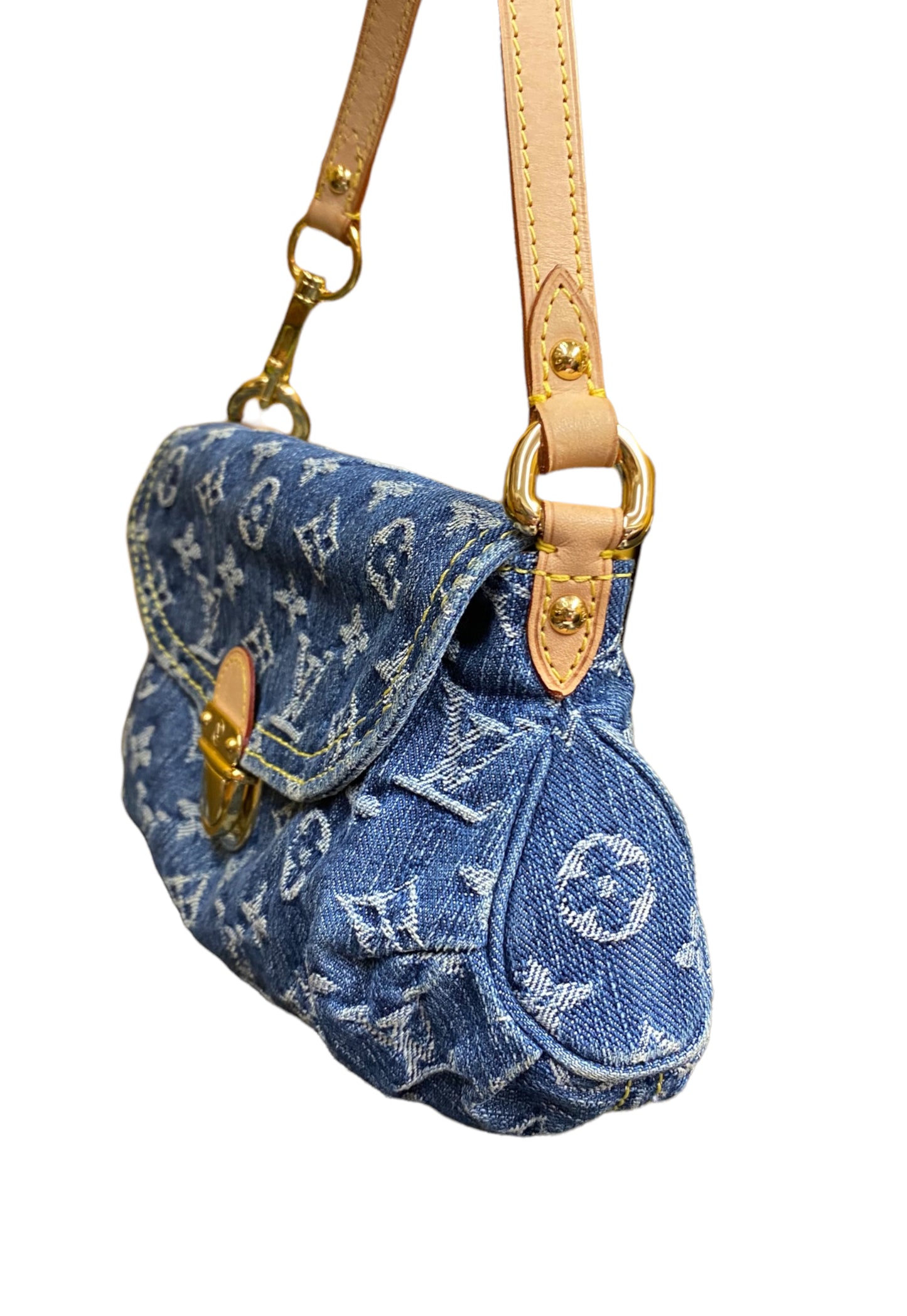 Vintage Louis Vuitton Mini Pleaty Monogram Denim Bag