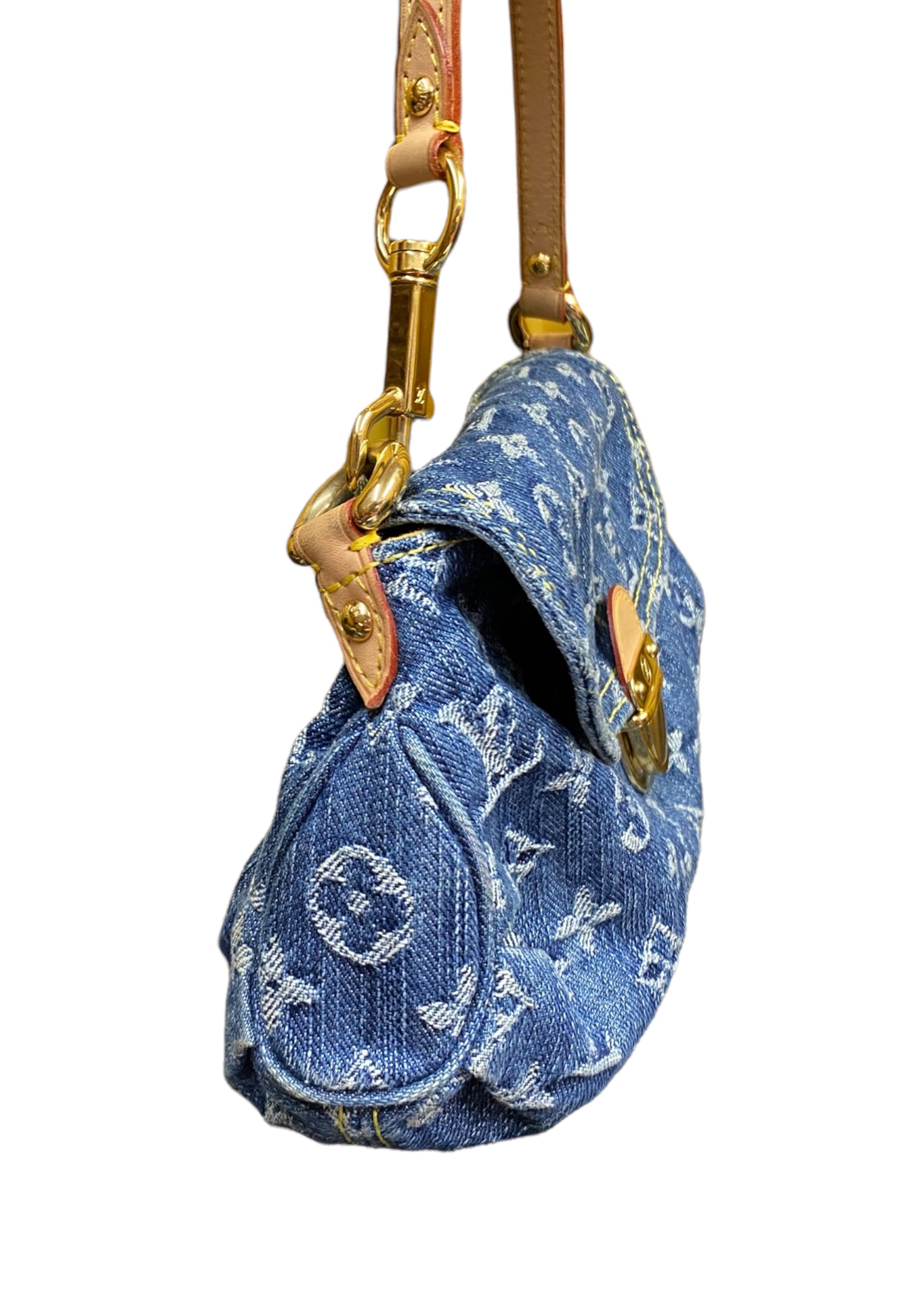 Vintage Louis Vuitton Mini Pleaty Monogram Denim Bag