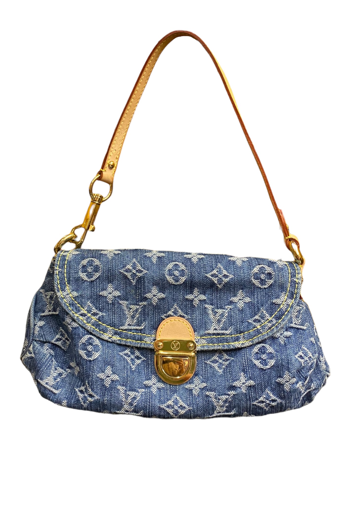 Vintage Louis Vuitton Mini Pleaty Monogram Denim Bag