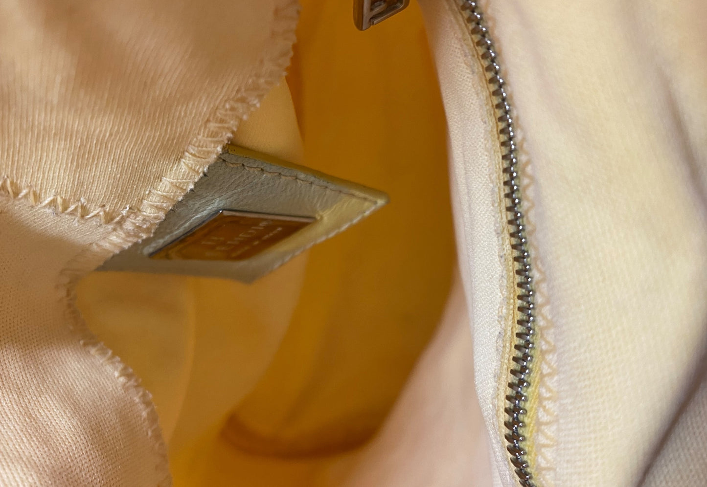 Vintage Fendi Yellow Shoulder Bag