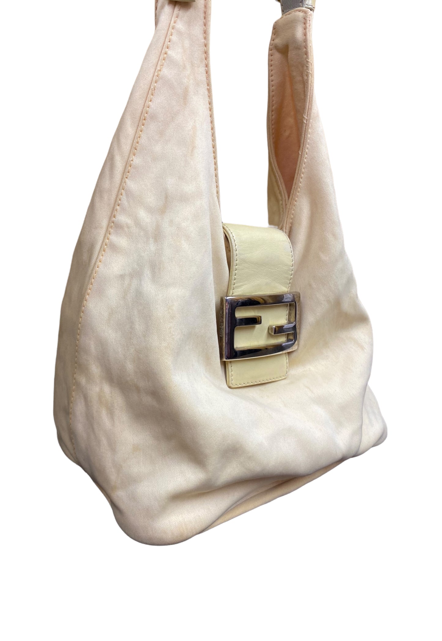 Vintage Fendi Yellow Shoulder Bag