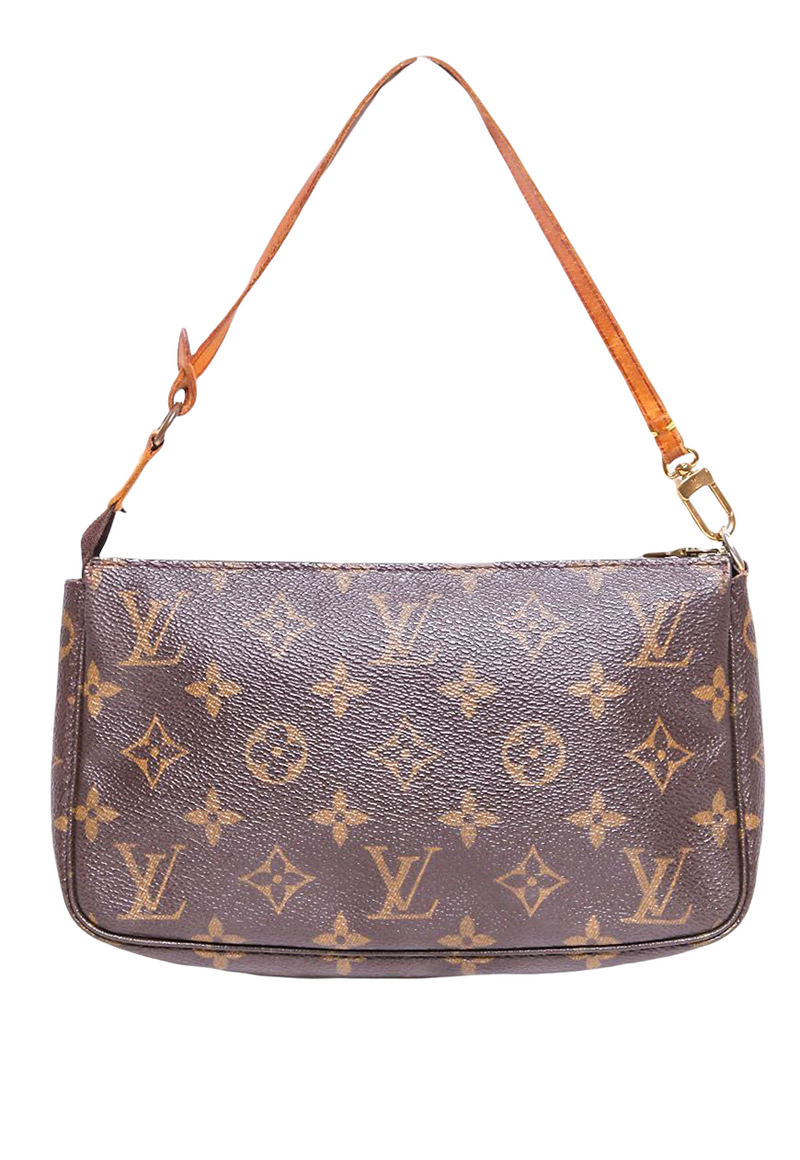 Pochette accessoire cloth handbag Louis Vuitton Brown in Cloth - 24127506