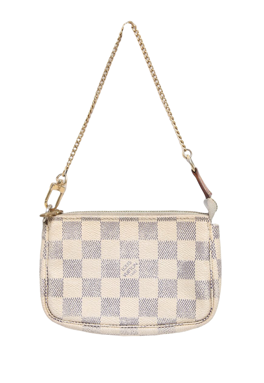 Preloved Louis Vuitton Damier Azur Mini Pochette