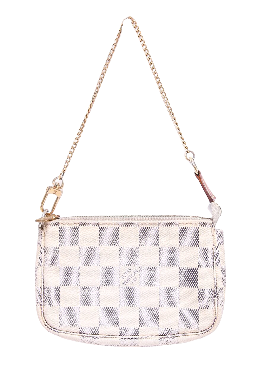 Preloved Louis Vuitton Damier Azur Mini Pochette