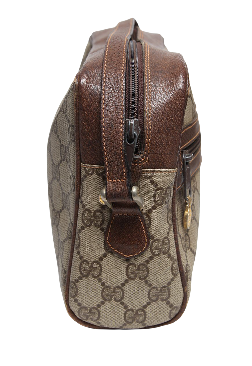 Vintage Gucci GG Plus Ophidia Brown Crossbody Bag