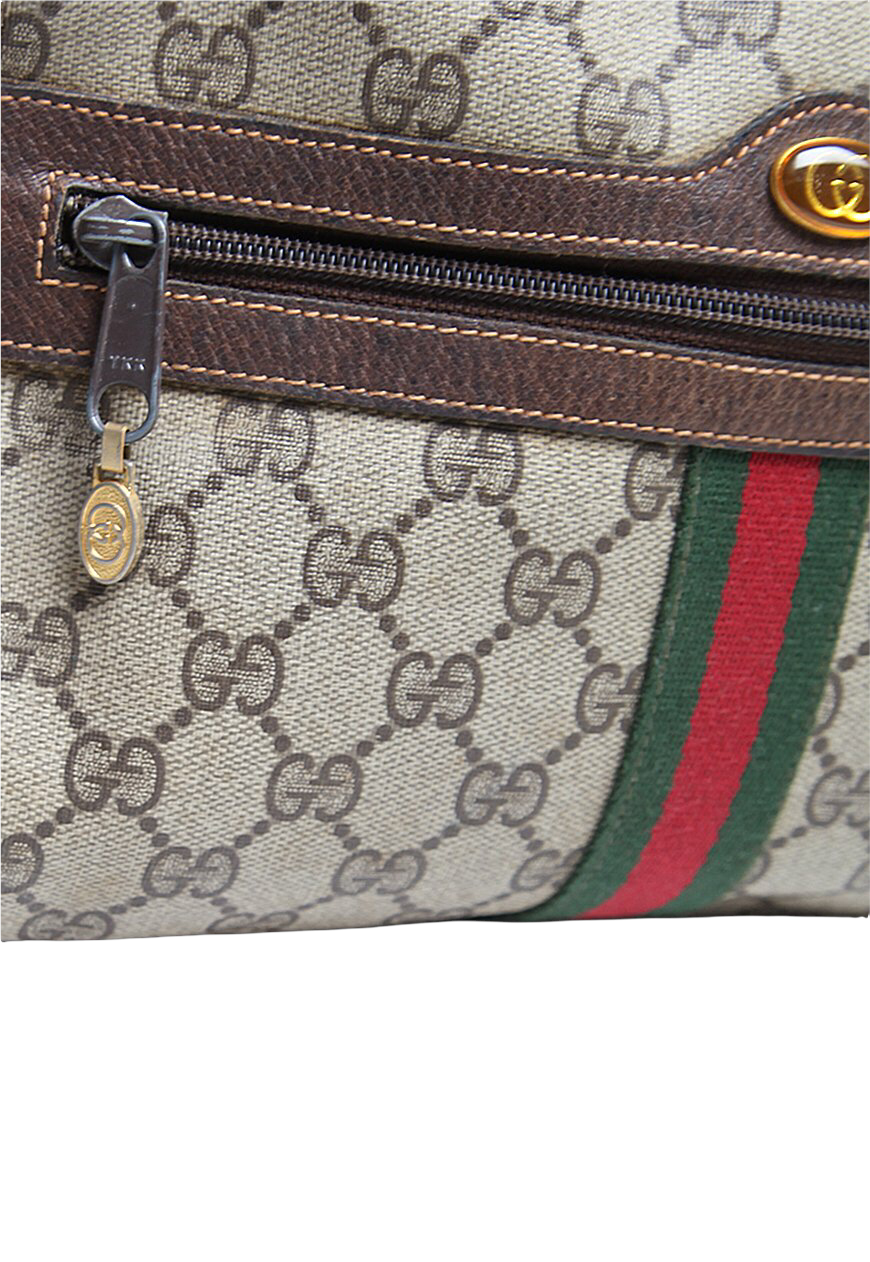 Vintage Gucci GG Plus Ophidia Brown Crossbody Bag