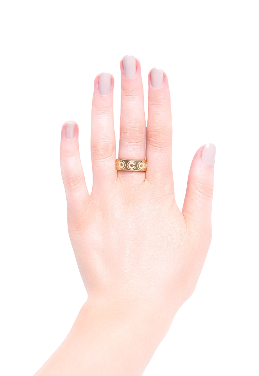 Vintage Chanel Gold Coco Ring