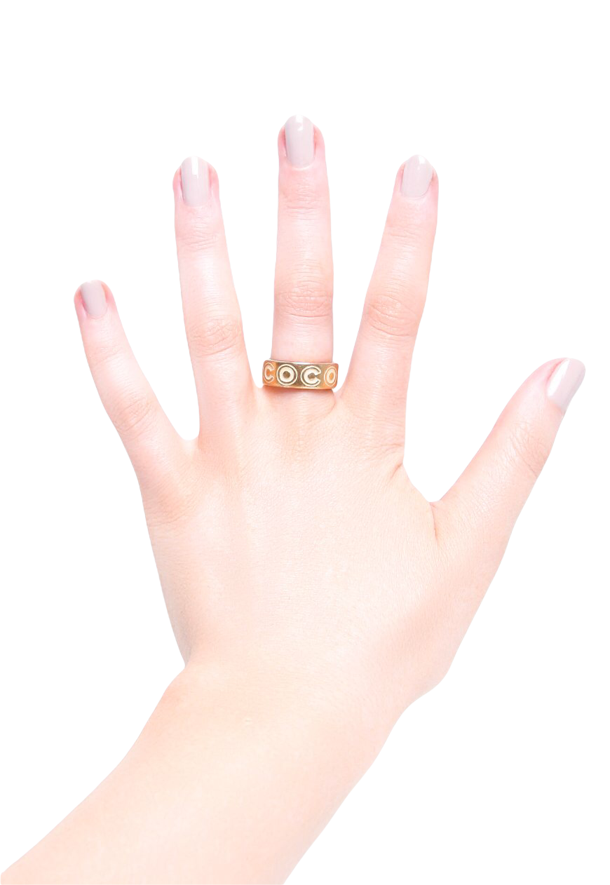 Vintage Chanel Gold Coco Ring