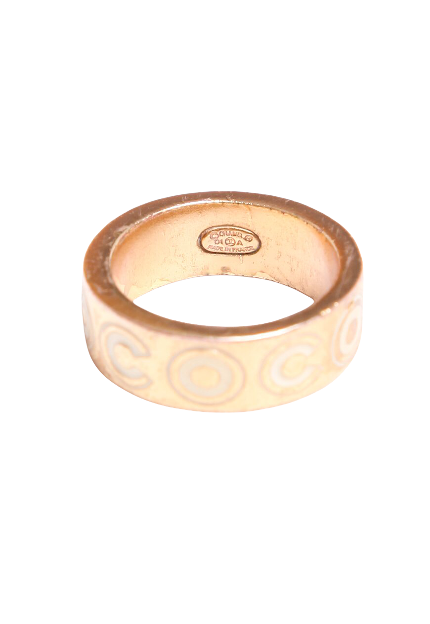 Vintage Chanel Gold Coco Ring