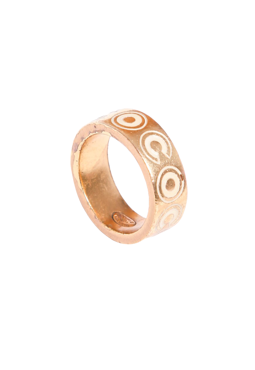 Vintage Chanel Gold Coco Ring