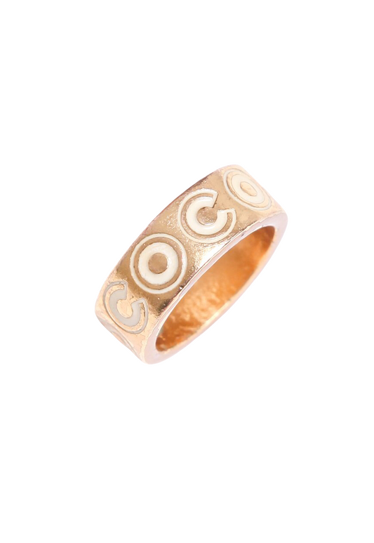 Vintage Chanel Gold Coco Ring