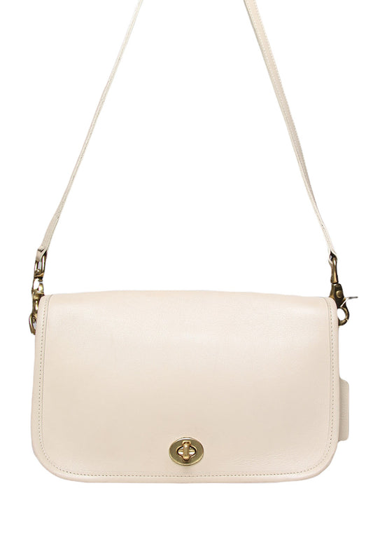 Vintage Coach Cream Crossbody