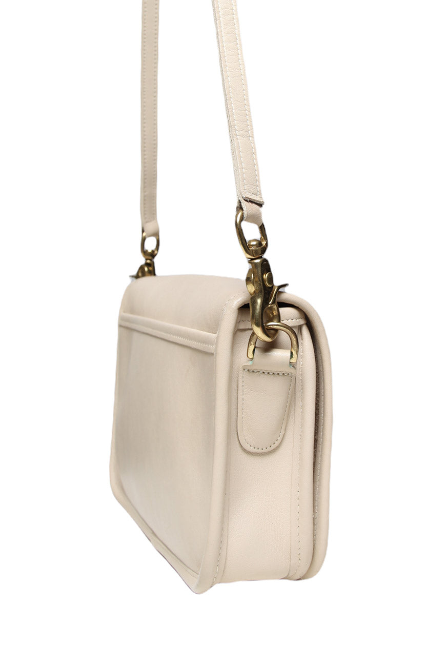 Vintage Coach Cream Crossbody