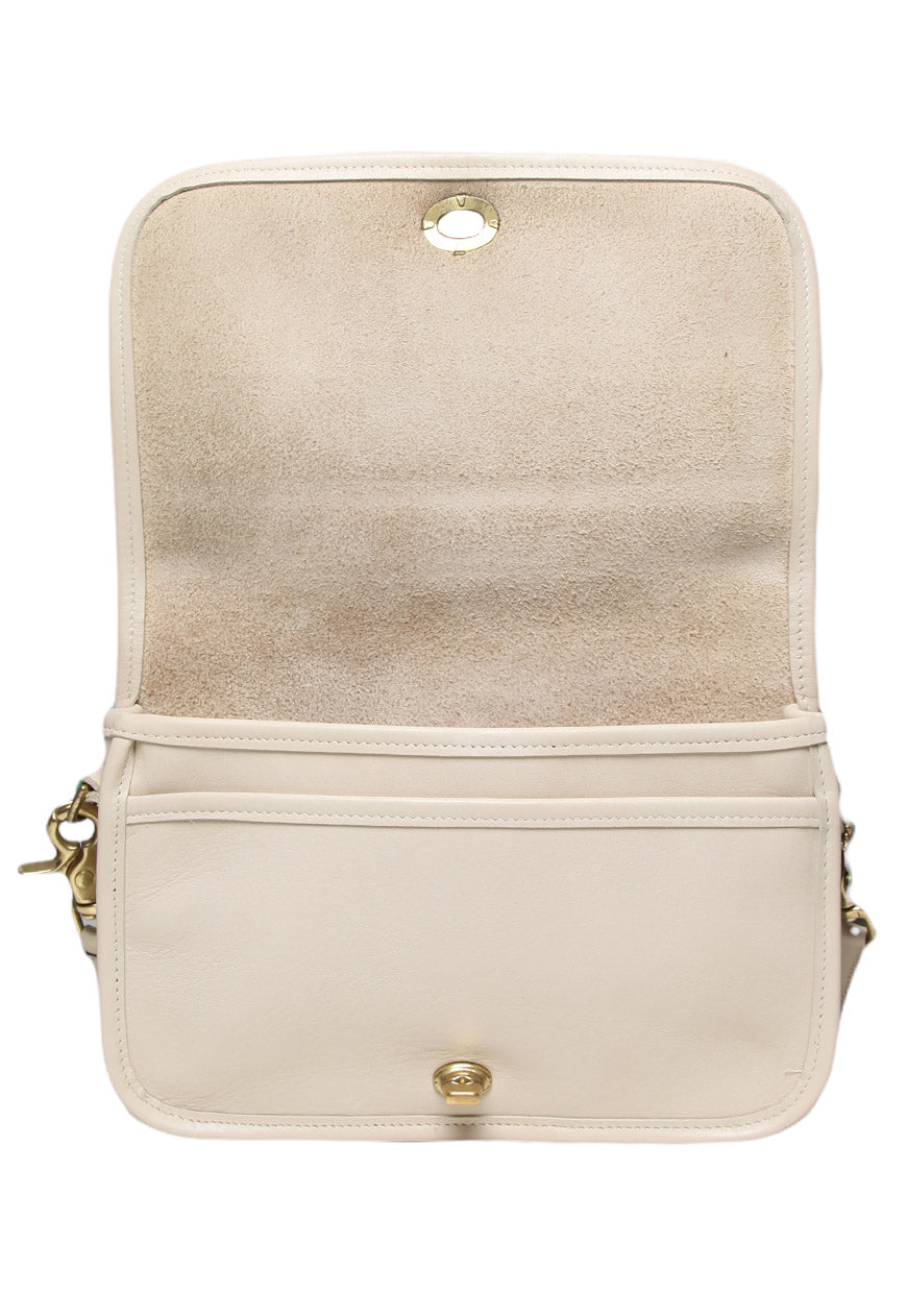 Vintage Coach Cream Crossbody