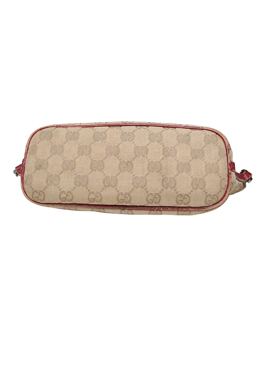 Vintage Gucci Boat Pochette (Red Trim)