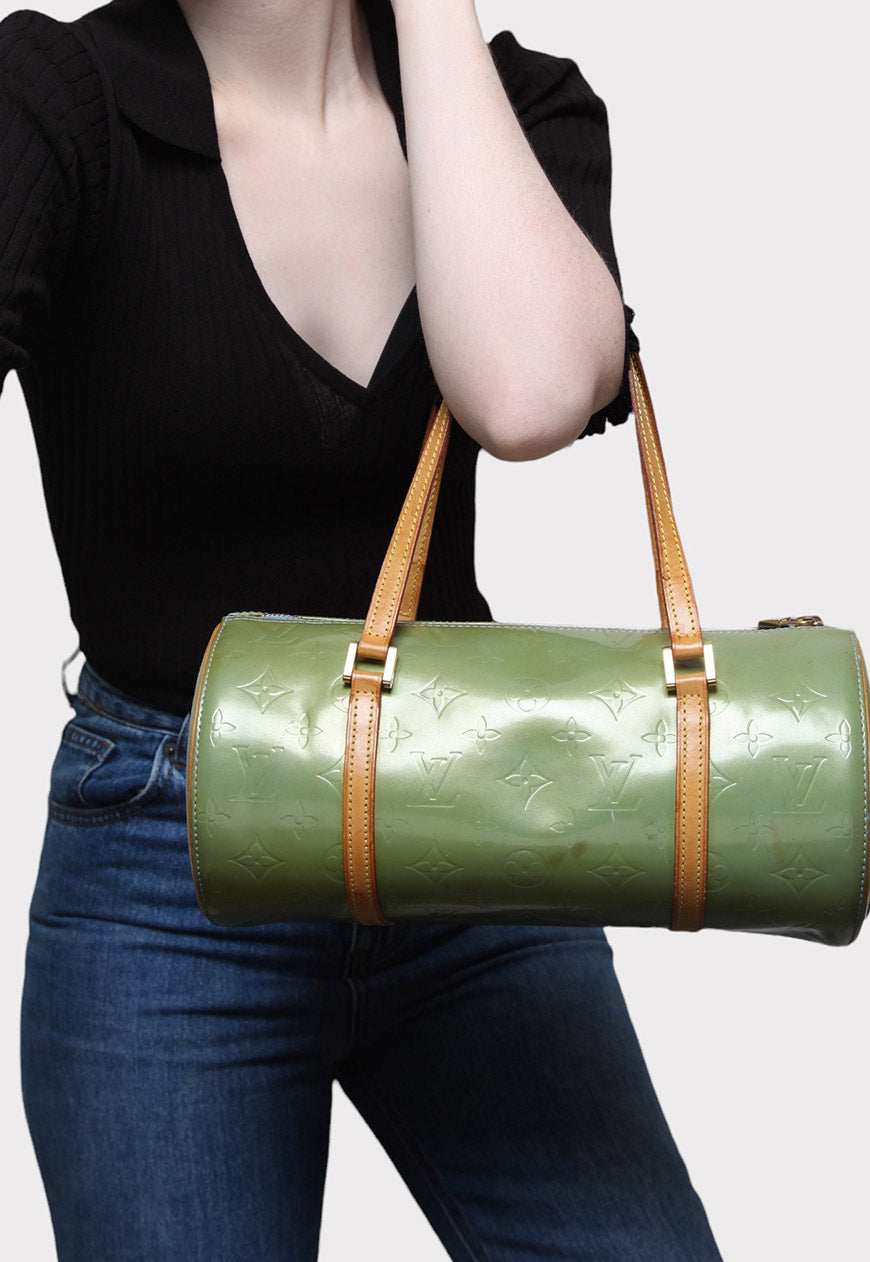 Vintage Louis Vuitton Vernis Green Bedford Bag