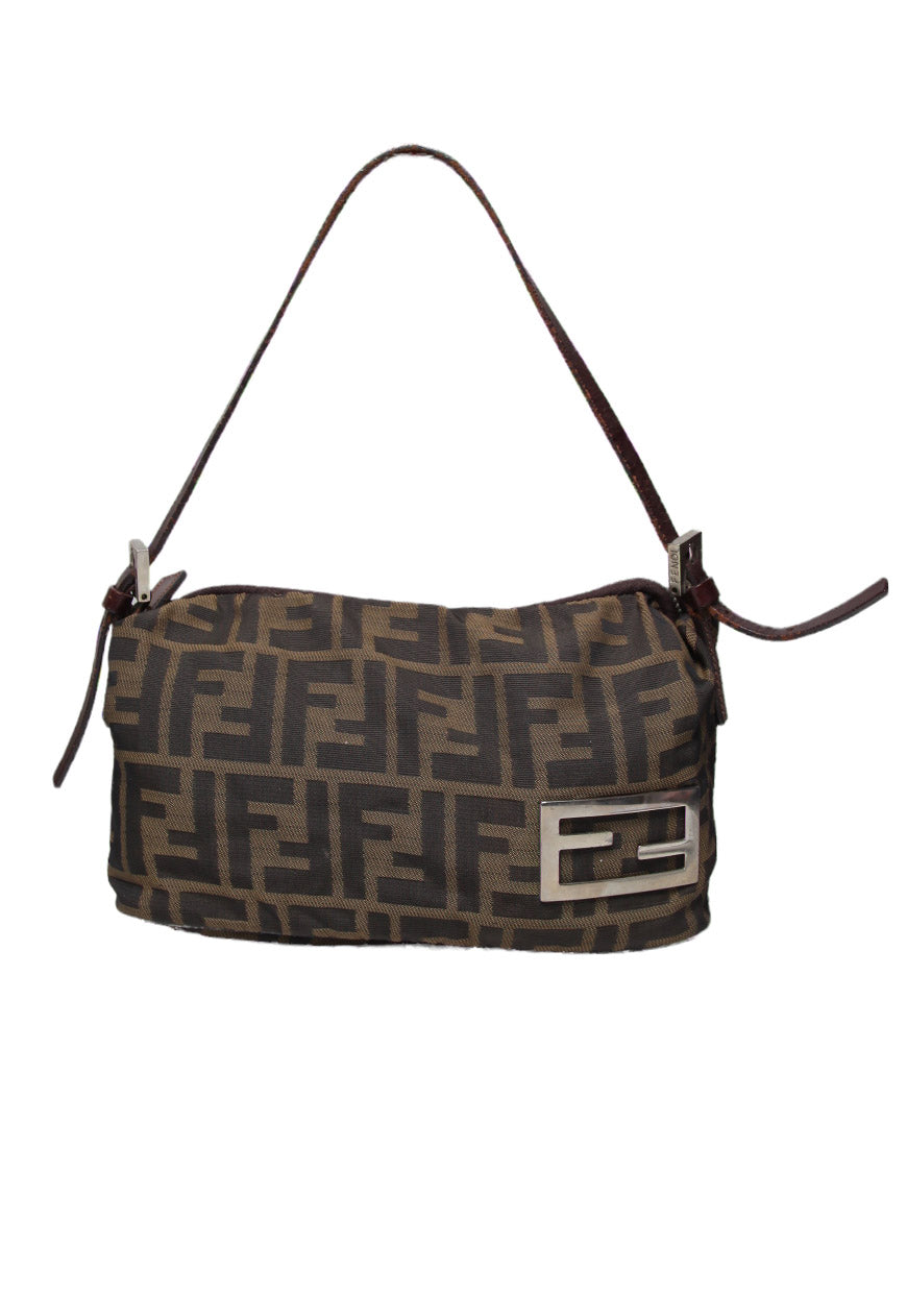 Vintage Fendi Zucca Shoulder Bag