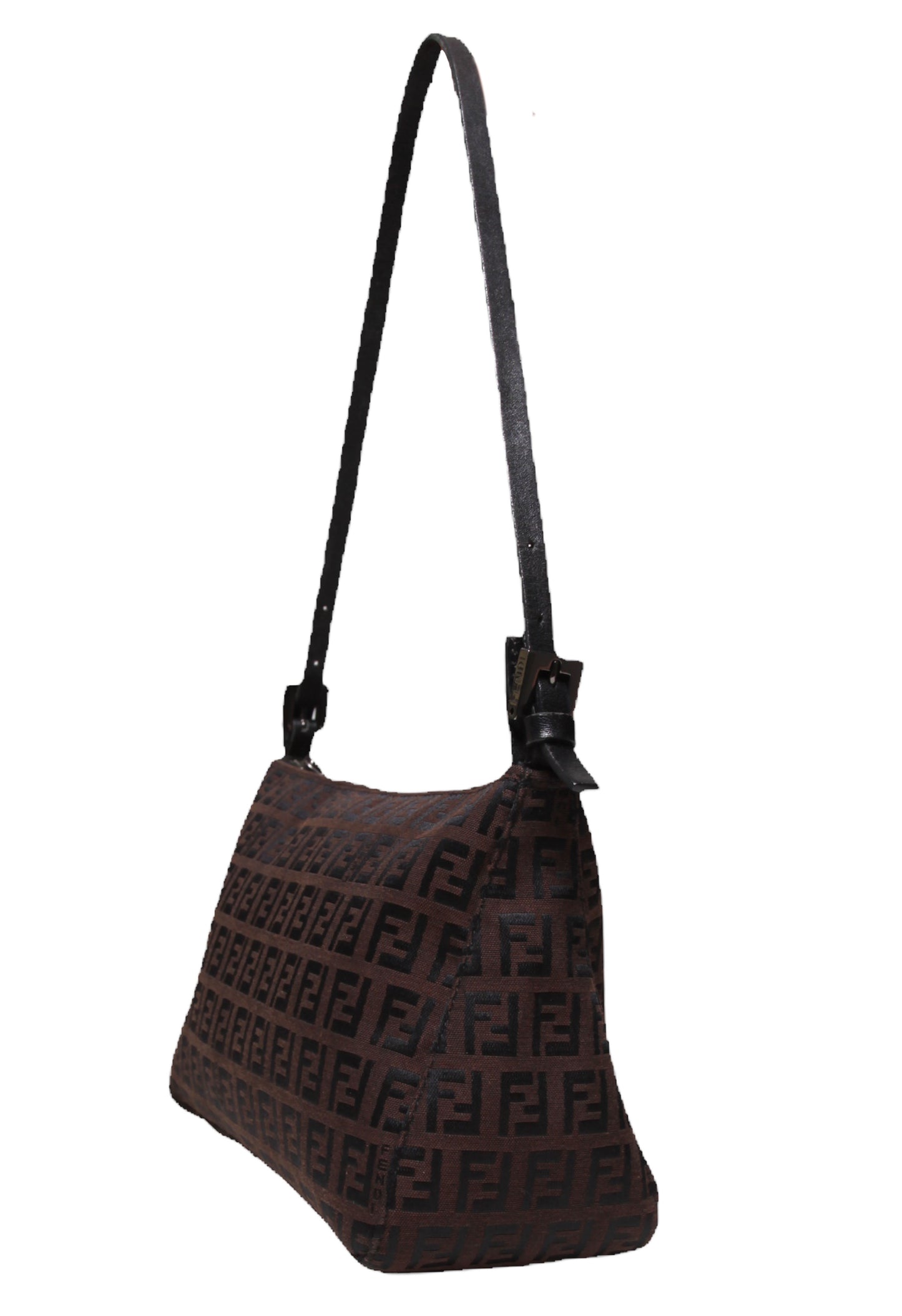 Vintage Fendi Dark Brown Zucchino Shoulder bag