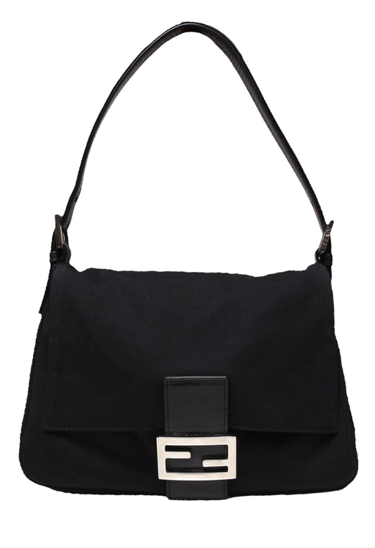 Vintage Fendi Black Mama Baguette