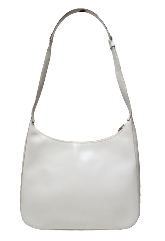 Vintage White / Cream Leather Prada Bag