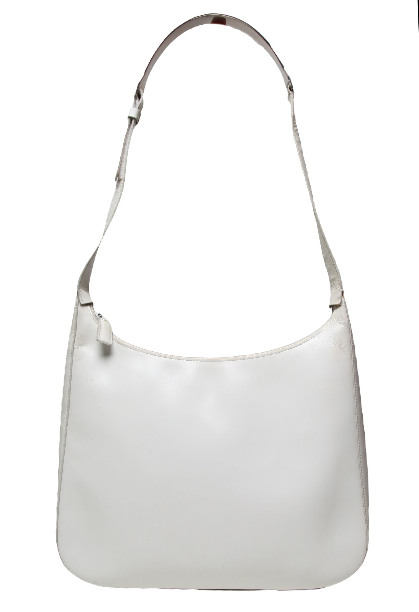 Vintage White / Cream Leather Prada Bag