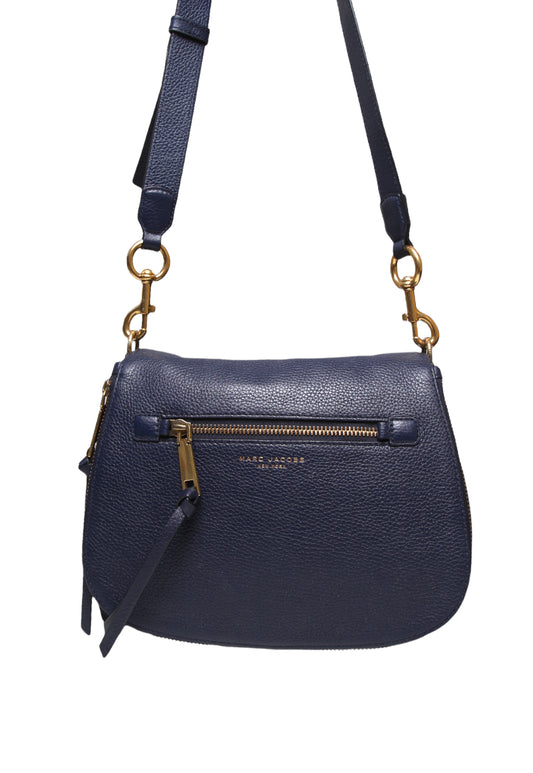 Preloved Marc Jacobs Navy Saddle Bag (LARGE)